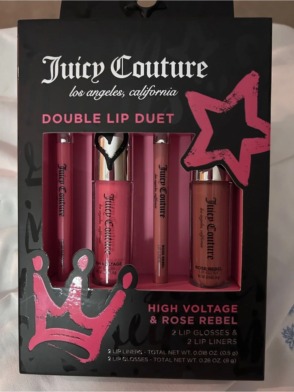 Juicy Couture Pink Eyeshadow & Lip Duo Set